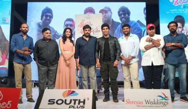 Megastar Chiranjeevi at Allu Sirish's Srirastu Subhamastu pre-release function.