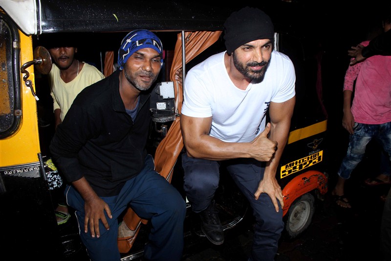 Bollywood actor John Abraham visits Gaiety Galaxy theatre to promote his film Dishoom. John Abraham,John Abraham visits Gaiety Galaxy theatre,Dishoom,Dishoom promotion,John Abraham promotes Dishoom,Dishoom movie promotion