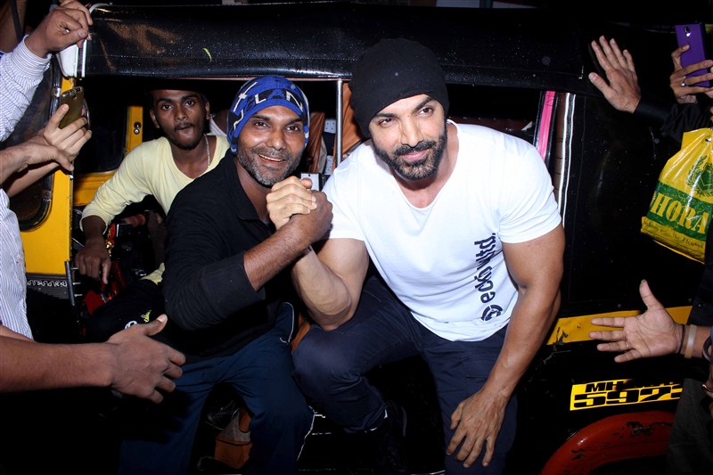 Bollywood actor John Abraham visits Gaiety Galaxy theatre to promote his film Dishoom. John Abraham,John Abraham visits Gaiety Galaxy theatre,Dishoom,Dishoom promotion,John Abraham promotes Dishoom,Dishoom movie promotion