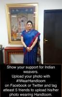 National Handloom Day,#IWearHandloom,Textiles Minister Smriti Irani,Smriti Irani,Sunil Sethi,handwoven garments