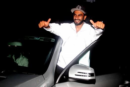 Bollywood actor Ranveer Singh spotted at Sanjay Leela Bhansali's office.