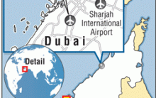 Map of Emirates airlines flight fromThiruvananthapuram crash lands