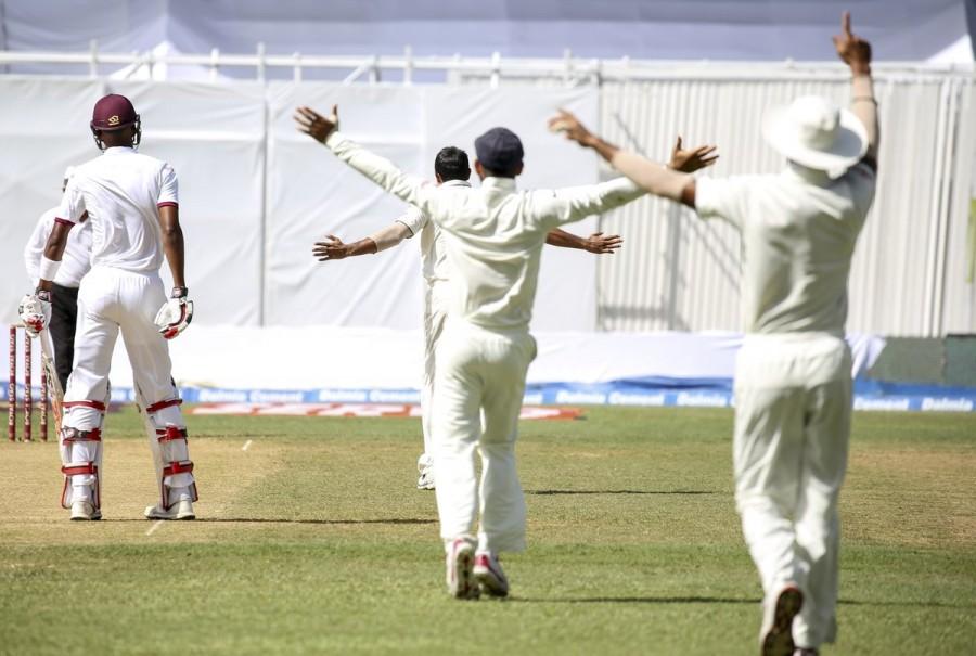 A brilliant century from Roston Chase, aided by half-centuries from Jermaine Blackwood, Shane Dowrich and Jason Holder, helped West Indies draw the second Test against India at the Sabina Park Stadium here on Wednesday. India vs West Indies,India vs West Indies 2nd Test ends,Roston Chase,Jermaine Blackwood,Shane Dowrich,Jason Holder,Ind vs WI,Ind vs WI test match,Ind vs WI 2nd test