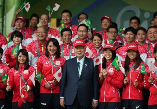Welcome ceremonies for athletes at the Olympic Village.