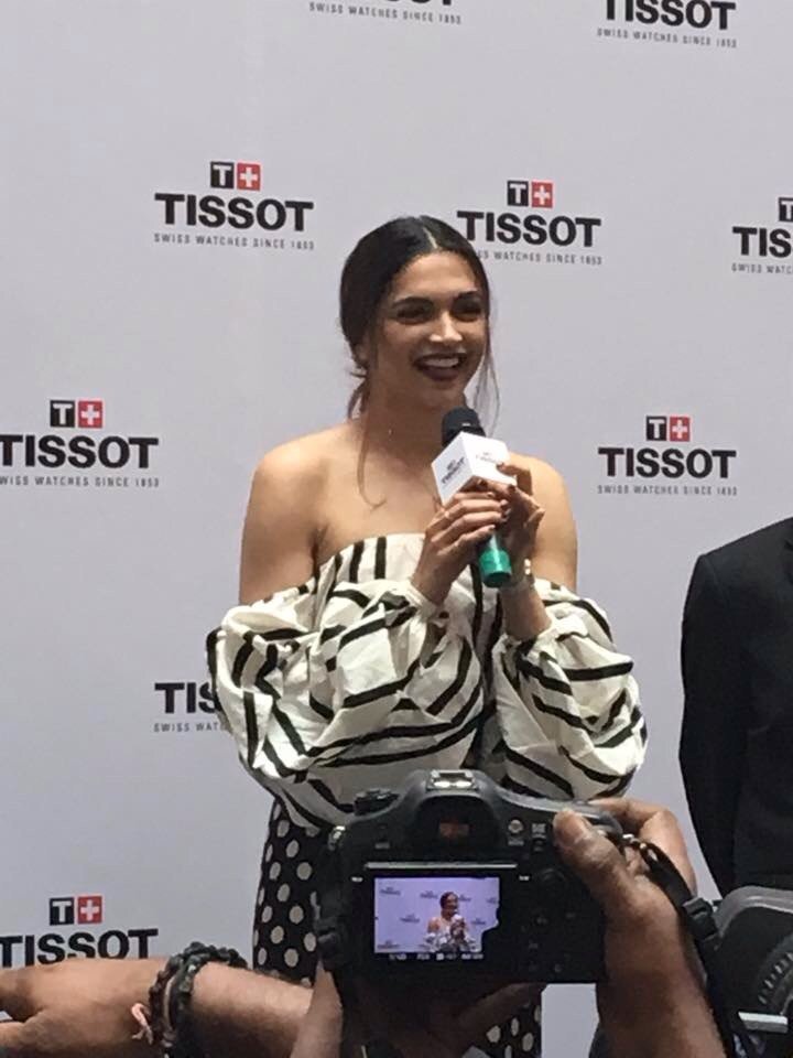 Bollywood gorgeous actress Deepika Padukone spotted at Tissot event. Deepika Padukone,Deepika Padukone spotted at Tissot event,Deepika Padukone at Tissot event,Tissot,Tissot event,actress Deepika Padukone,Deepika Padukone latest pics,Deepika Padukone latest images,Deepika Padukone latest photos,Deepika Padukone latest sti