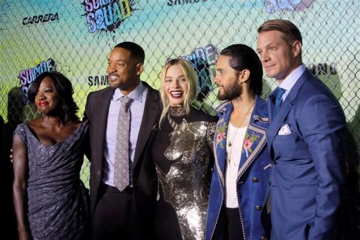 Celebs like Viola Davis, Will Smith, Margot Robbie, Jared Leto and Joel Kinnaman attend the world premiere of 