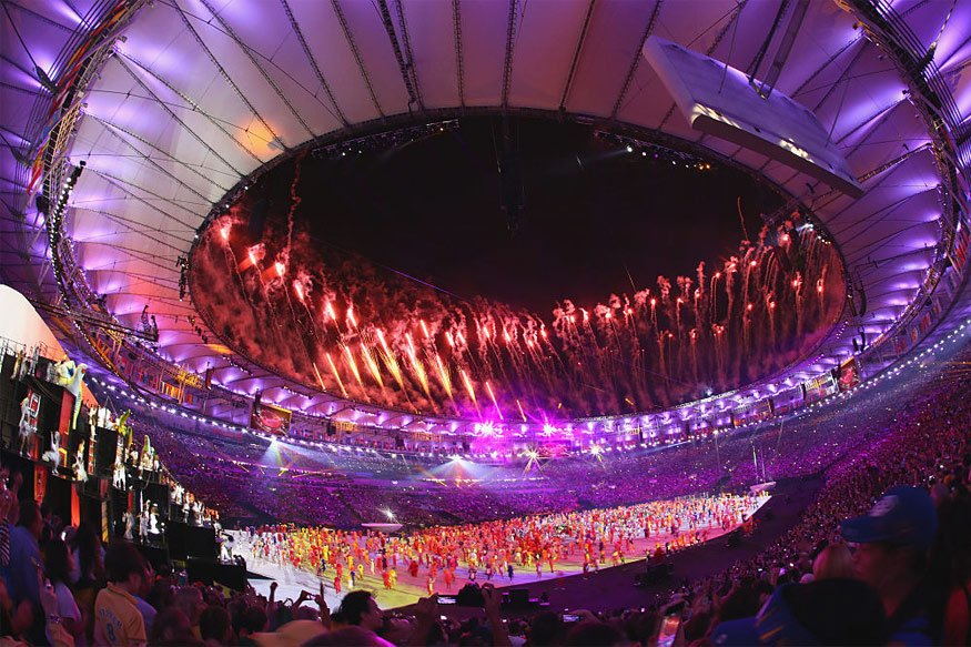 Fireworks at Rio 2016 Olympic Opening ceremony - Photos,Images,Gallery ...