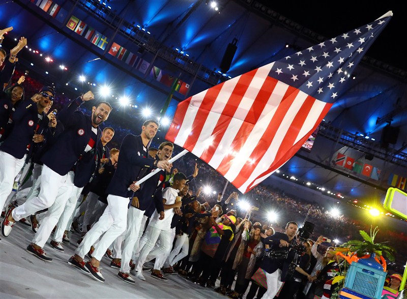 The athletes arrive at the Rio Opening Ceremony. Rio Opening Ceremony,Rio Opening 2016,Rio Opening 2016 Ceremony,Athlete parade,Rio Opening Ceremony pics,Rio Opening Ceremony images,Rio Opening Ceremony photos,Rio Opening Ceremony stills,Rio Opening Ceremony pictures