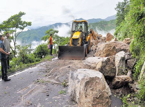 At least four people -- three pilgrims and one Ponywallah were killed and eight injured on Saturday morning in a landslide on old track to Mata Vaishno Devi Shrine in Jammu region. Vaishno Devi,Vaishno Devi landslide,3 pilgrim killed,Vaishno Devi Landslide,Mata Vaishno Devi Shrine,Vaishno Devi Shrine track