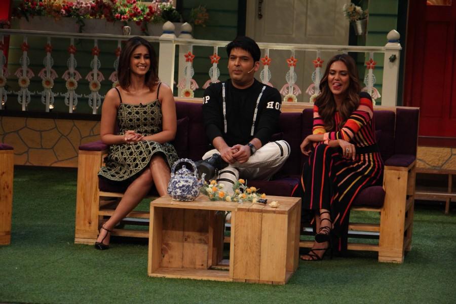 Bollywood actor Akshay Kumar, Ileana D'Cruz, Esha Gupta promote 'Rustom' on the sets of The Kapil Sharma Show. Rustom,Rustom promotion,Rustom promotion on The Kapil Sharma Show,The Kapil Sharma Show,Akshay Kumar on The Kapil Sharma Show,Akshay Kumar,Ileana D'Cruz,Esha Gupta