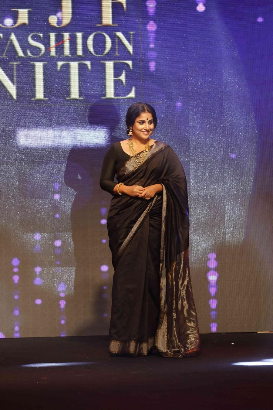Bollywood actress Vidya Balan walks the ramp during GJF Fashion Nite by All India Gems & Jewellery Trade Federation in Mumbai. Vidya Balan,actress Vidya Balan,Vidya Balan walks the ramp,GJF Fashion Nite,All India Gems,Jewellery Trade Federation,Vidya Balan latest pics,Vidya Balan latest images,Vidya Balan latest photos,Vidya Balan latest stills,Vidya Balan latest pictures