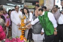 Ace fashion designer Ritu Beri, also an advisor for Khadi promotion, unveiled on Sunday a collection using the 