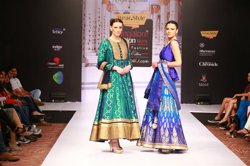 Mumbai based designer duo (and sisters) Alpa & Reena who have successfully dressed prominent film and television personalities like Waheeda Rehman, Farah Khan, Raveena Tandon, Isha Talwar and Amy Jackson, were back for their second innings at the prestigious Bangalore Fashion Week this season with a collection titled Alpa & Reena,Bangalore Fashion Week,Fashion Week,Malakia,Bangalore Fashion Week pics,Bangalore Fashion Week images,Bangalore Fashion Week photos,Bangalore Fashion Week stills,Bangalore Fashion Week pictures