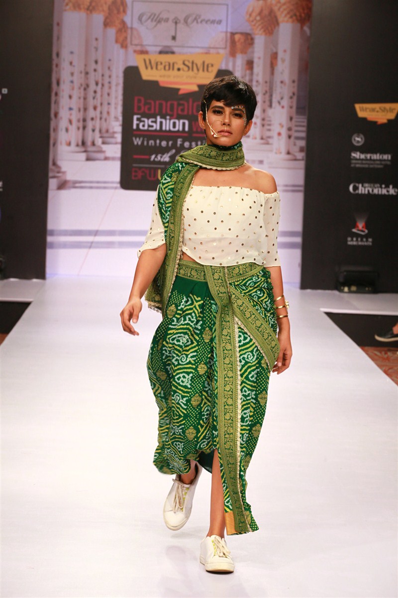 Mumbai based designer duo (and sisters) Alpa & Reena who have successfully dressed prominent film and television personalities like Waheeda Rehman, Farah Khan, Raveena Tandon, Isha Talwar and Amy Jackson, were back for their second innings at the prestigious Bangalore Fashion Week this season with a collection titled Alpa & Reena,Bangalore Fashion Week,Fashion Week,Malakia,Bangalore Fashion Week pics,Bangalore Fashion Week images,Bangalore Fashion Week photos,Bangalore Fashion Week stills,Bangalore Fashion Week pictures