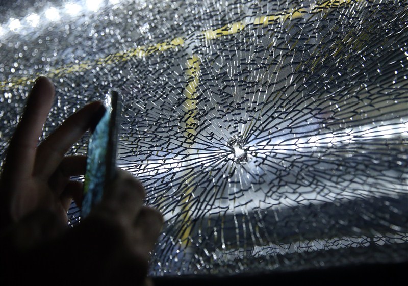 An Olympic media shuttle bus was attacked on the way back to Barra Olympic park here on Tuesday as one of its windows was broken. Olympic media bus attacked,Olympic bus attacked,Barra Olympic park,Rio,Rio Olympic attack,Rio Olympic 2016,Olympic media