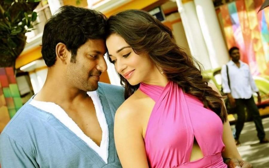 Kaththi Sandai is an upcoming Tamil action masala film written and directed by Suraj and produced by S. Nandagopal and Vishal under the Madras Enterprises banner. The film stars Vishal and Tamannaah in the lead role, while Jagapati Babu, Tarun Arora, Vadivelu, Soori, Sampath Raj and Balaji appears in the supporting role. Kaththi Sandai,Kaththi Sandai stills,Vishal,Tamannaah,Vadivelu,Kaththi Sandai movie stills,Kaththi Sandai movie pics,Kaththi Sandai movie images,Kaththi Sandai movie photos,Kaththi Sandai movie pictures