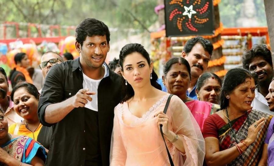 Kaththi Sandai is an upcoming Tamil action masala film written and directed by Suraj and produced by S. Nandagopal and Vishal under the Madras Enterprises banner. The film stars Vishal and Tamannaah in the lead role, while Jagapati Babu, Tarun Arora, Vadivelu, Soori, Sampath Raj and Balaji appears in the supporting role. Kaththi Sandai,Kaththi Sandai stills,Vishal,Tamannaah,Vadivelu,Kaththi Sandai movie stills,Kaththi Sandai movie pics,Kaththi Sandai movie images,Kaththi Sandai movie photos,Kaththi Sandai movie pictures