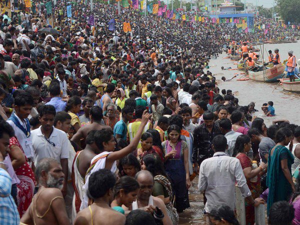 Krishna Pushkaralu, the once in 12 years river festival of Krishna, began in two Telugu states of Telangana and Andhra Pradesh on Friday with fanfare and religious fervour. Krishna Pushkaralu,Krishna Pushkaralu festival,Krishna Pushkaralu begins,take holy dip in Andhra,Telangana,festival of River Krishna,Krishna Pushkaralu celebration,Krishna Pushkaralu pics,Krishna Pushkaralu images,Krishna Pushkaralu photos,Krishna Pushkar
