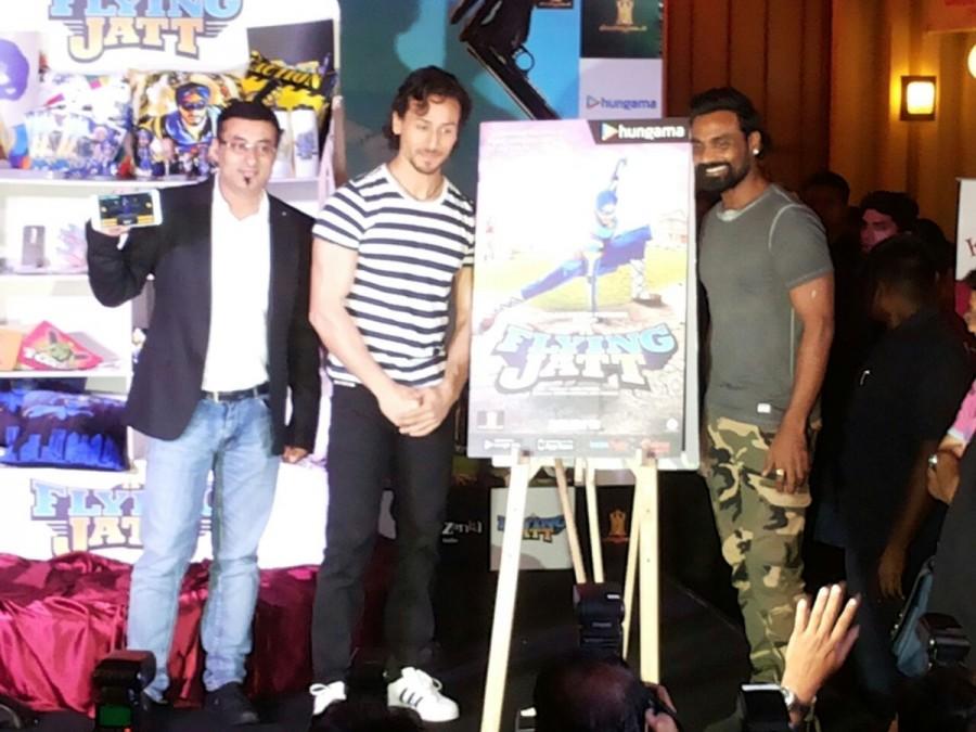 Actor Tiger Shroff and director-choreographer Remo D'souza on Friday launched a game based on their forthcoming film Tiger Shroff,Remo D'souza,A Flying Jatt,A Flying Jatt game,A Flying Jatt game launch,director-choreographer Remo D'souza,bollywood movie A Flying Jatt,A Flying Jatt promotions,A Flying Jatt movie promotions