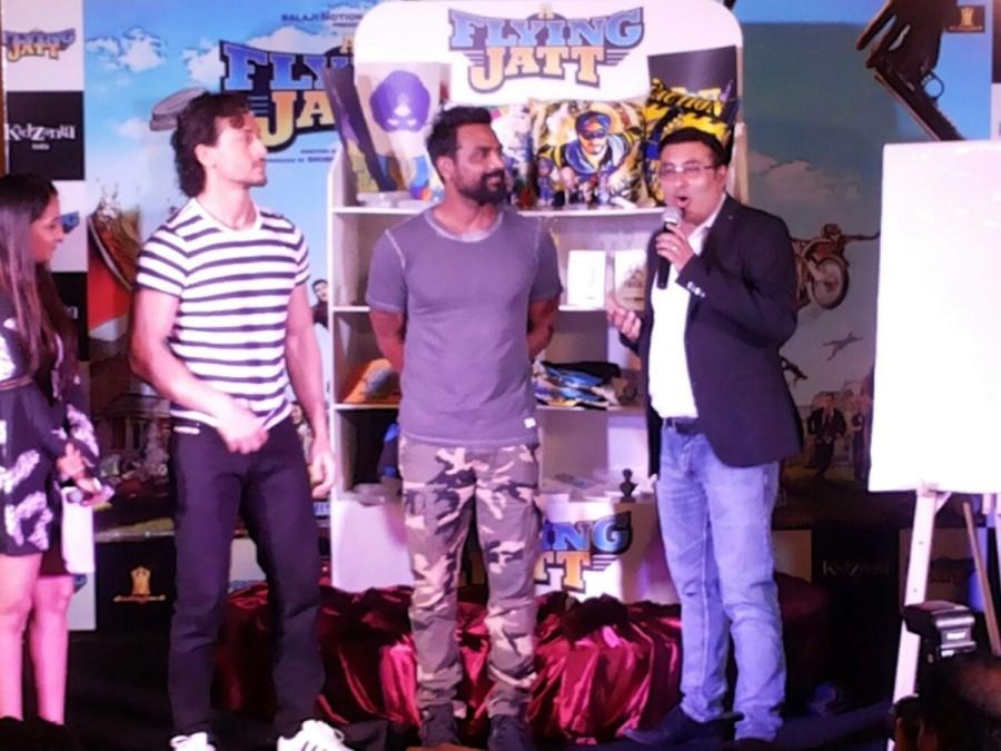 Actor Tiger Shroff and director-choreographer Remo D'souza on Friday launched a game based on their forthcoming film Tiger Shroff,Remo D'souza,A Flying Jatt,A Flying Jatt game,A Flying Jatt game launch,director-choreographer Remo D'souza,bollywood movie A Flying Jatt,A Flying Jatt promotions,A Flying Jatt movie promotions