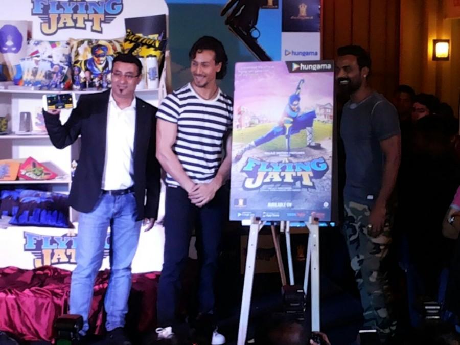Actor Tiger Shroff and director-choreographer Remo D'souza on Friday launched a game based on their forthcoming film Tiger Shroff,Remo D'souza,A Flying Jatt,A Flying Jatt game,A Flying Jatt game launch,director-choreographer Remo D'souza,bollywood movie A Flying Jatt,A Flying Jatt promotions,A Flying Jatt movie promotions