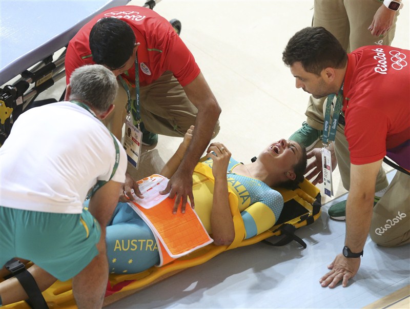 Athletes push their bodies to the limit at the Rio Olympics. Rio Olympics 2016,Rio Olympics,Worst Injuries at Rio Olympics,Worst Injuries at the 2016 Rio Summer Olympics,Summer Olympics,injuries at Rio Olympics 2016,injuries at Rio Olympics,Olympic Injuries
