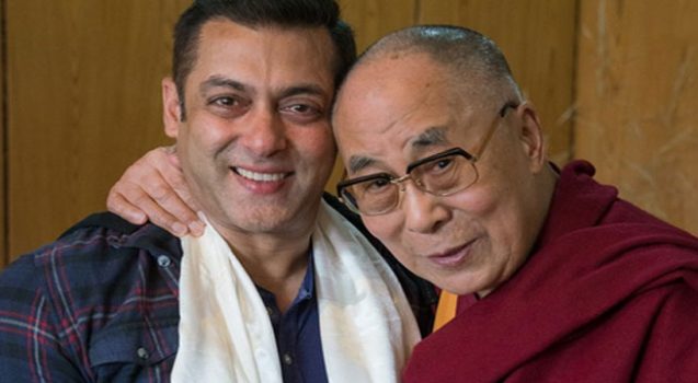 Bollywood actor Salman Khan meets 'Dalai Lama' in Ladakh. Salman Khan,Dalai Lama,Salman Khan meets Dalai Lama,Salman Khan with Dalai Lama,Salman Khan and Dalai Lama,Salman Khan in Ladakh,Salman Khan latest pics,Salman Khan latest images,Salman Khan latest photos,Salman Khan latest stills,Salman Khan latest pictu
