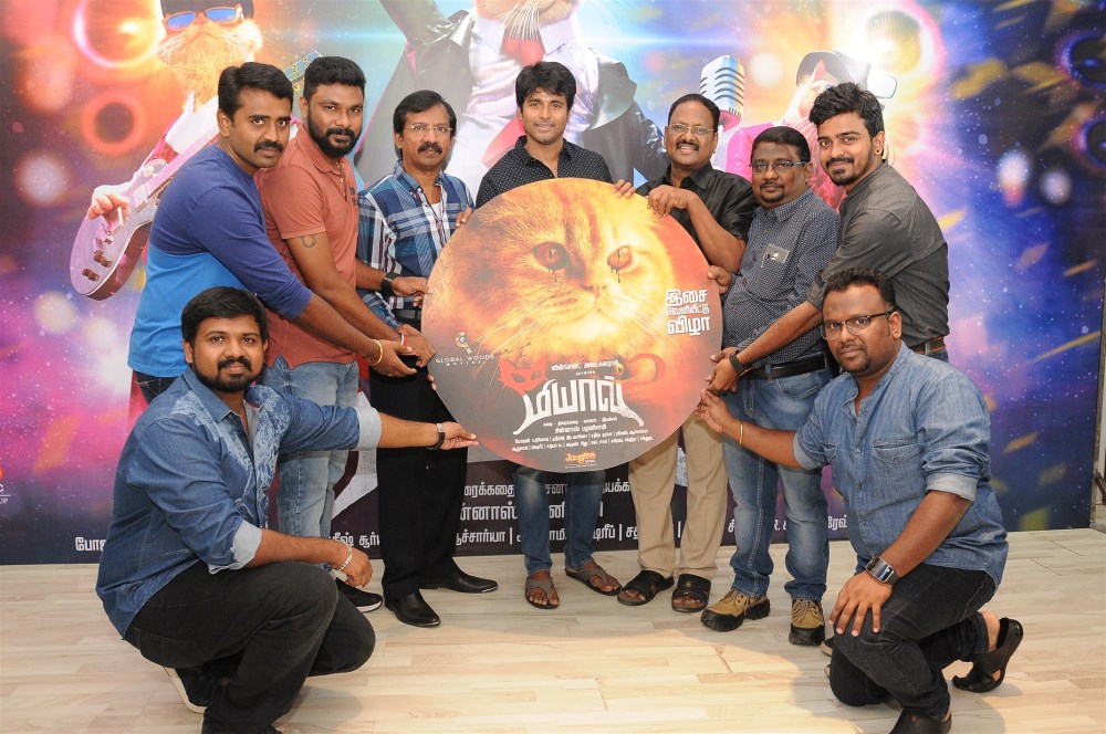 Tamil movie Meow music Launch held at Chennai. Actor Sivakarthikeyan, director Chinaas Palanisamy, producer Vincent Adaikalaraj, cinematographer Bhojan K Dinesh, Music composer Sreejith Edavano, Editor Satish Surya and others graced the event. Sivakarthikeyan,Meow audio,Meow audio launch,Meow music,Meow music lunch,Sivakarthikeyan launches Meow movie audio,Chinaas Palanisamy,Vincent Adaikalaraj,Bhojan K Dinesh,Sreejith Edavano,Satish Surya