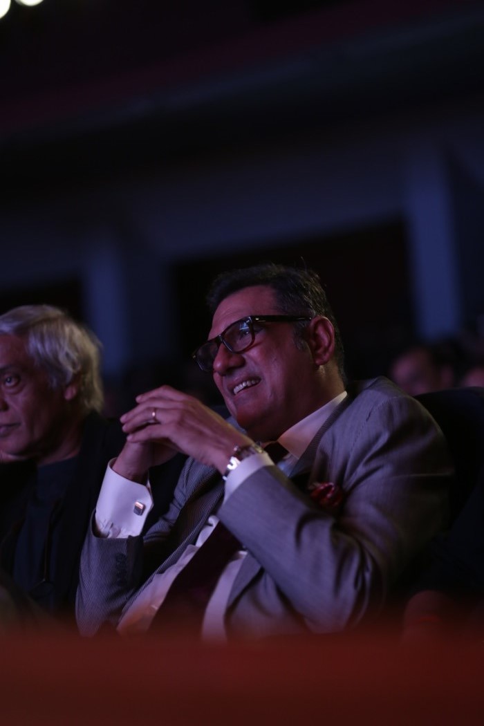 19th Gollapudi Srinivas National Award 2015 event held at Chennai. Celebs like Boman Irani, Shivarajkumar, Siddharth Vipin, Jayasudha, Suhasini Manirathnam, Prasanna, Jayaprakash Radhakrishnan, Gollapudi Maruti Rao, YG Mahendran, Singeetam Srinivasa Rao, Madhuvanthi Arun, Sudha Mahendra, Pushpa Kandaswamy, VJ Ramya, Ambika, Thalaivasal Vijay, Thiyagarajan, Priyadarshan, Fathima Babu, Nitin Kapoor, G Venkatram and others graced the event. 19th Gollapudi Srinivas National Award 2015,Shivarajkumar,Boman Irani,Manirathnam,Siddharth Vipin,Jayasudha,Suhasini Manirathnam,Prasanna,Jayaprakash Radhakrishnan,Gollapudi Maruti Rao
