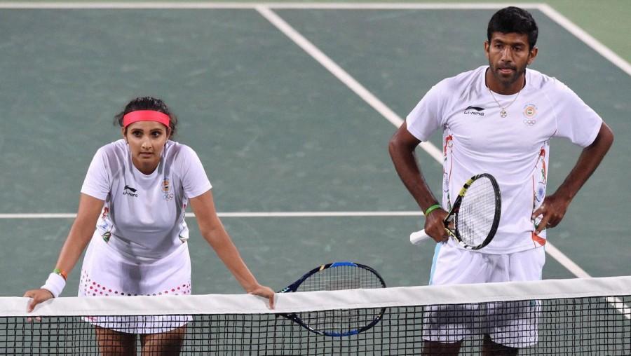 The Indian duo of Sania Mirza and Rohan Bopanna went down fighting in the semi-finals of the mixed doubles tennis event to the US team of Venus Williams and Rajeev Ram at the Rio Olympics here. Sania-Bopanna,Sania Mirza,Rohan Bopanna,mixed doubles semi,Venus Williams,Rajeev Ram,Rio Olympics,Rio Olympics 2016,Rio Olympics pics,Rio Olympics images,Rio Olympics photos,Rio Olympics stills,Rio Olympics pictures