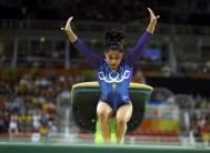 Indian gymnast Dipa Karmakar missed out on a historic medal in the women's vault competition by a whisker as she finished a creditable fourth in the final of the Olympic Games.