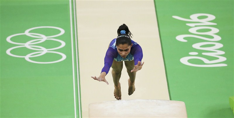 Indian gymnast Dipa Karmakar missed out on a historic medal in the women's vault competition by a whisker as she finished a creditable fourth in the final of the Olympic Games. Gymnast Dipa Karmakar,Dipa Karmakar,Olympic vault final,vault final,Dipa Karmakar finishes fourth,Dipa Karmakar fourth,Rio Olympics 2016,Rio Olympics vault final,Rio Olympics final vault,final vault