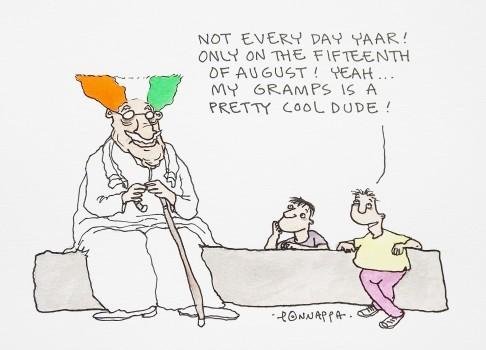 Cartoon on Independence Day