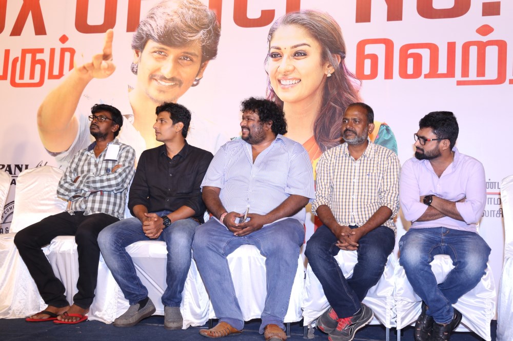 Tamil movie Thirunaal Success Meet event held at Chennai. Celebs like Jiiva (Jeeva), Music Director Srikanth Deva, Cinematographer Mahesh Muthuswami, Director PS Ramnath, Producer M. Senthil Kumar and others graced the event. Thirunaal Movie Success Meet,Thirunaal Success Meet,Jiiva,Srikanth Deva,Thirunaal Success Meet pics,Thirunaal Success Meet images,Thirunaal Success Meet photos,Thirunaal Success Meet stills,Thirunaal Success Meet pictures