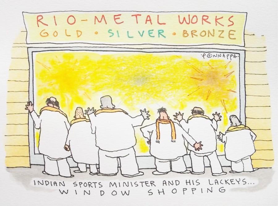 IBTimes Cartoon Rio Olympics,Rio games,Rio Olympics 2016,Medal Tally,India in Rio Olympics,India in Rio