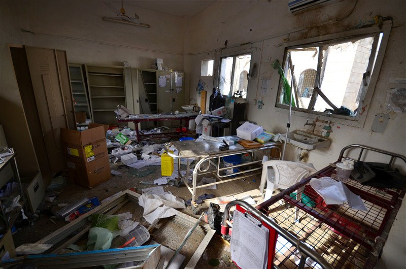 A Saudi-led coalition air strike hit a hospital operated by Medecins Sans Frontieres in northern Yemen on Monday, killing at least 11 people and wounding 19, the aid group said. MSF hospital,MSF hospital in Yemen,Yemen hit by air strike,Sans Frontieres,Saudi-led coalition air strike,Medecins Sans Frontieres,Yemen