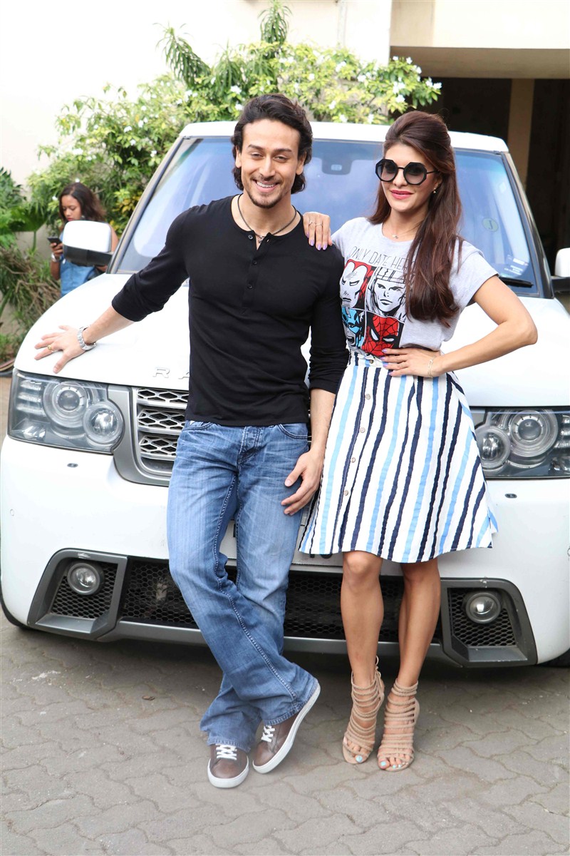 Tiger Shroff and Jacqueline Fernandez promote 'A Flying Jatt' at Mehboob studio A Flying Jatt,A Flying Jatt movie promotions,A Flying Jatt promotion,Tiger Shroff,Jacqueline Fernandez,A Flying Jatt at Mehboob studio,A Flying Jatt promotion pics,A Flying Jatt promotion images,A Flying Jatt promotion photos,A Flying Jatt promotion still