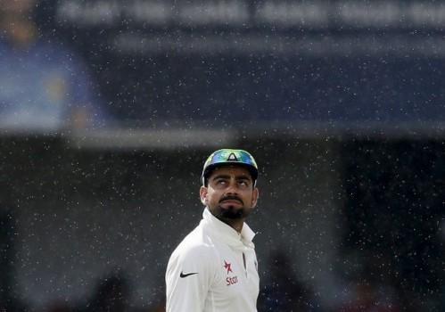 Rain played spoilsport in the first session of the opening day of the fourth and final Test between India and the West Indies, as the hosts reached 62/2 before the interruption at the Queen's Park Oval here on Thursday.