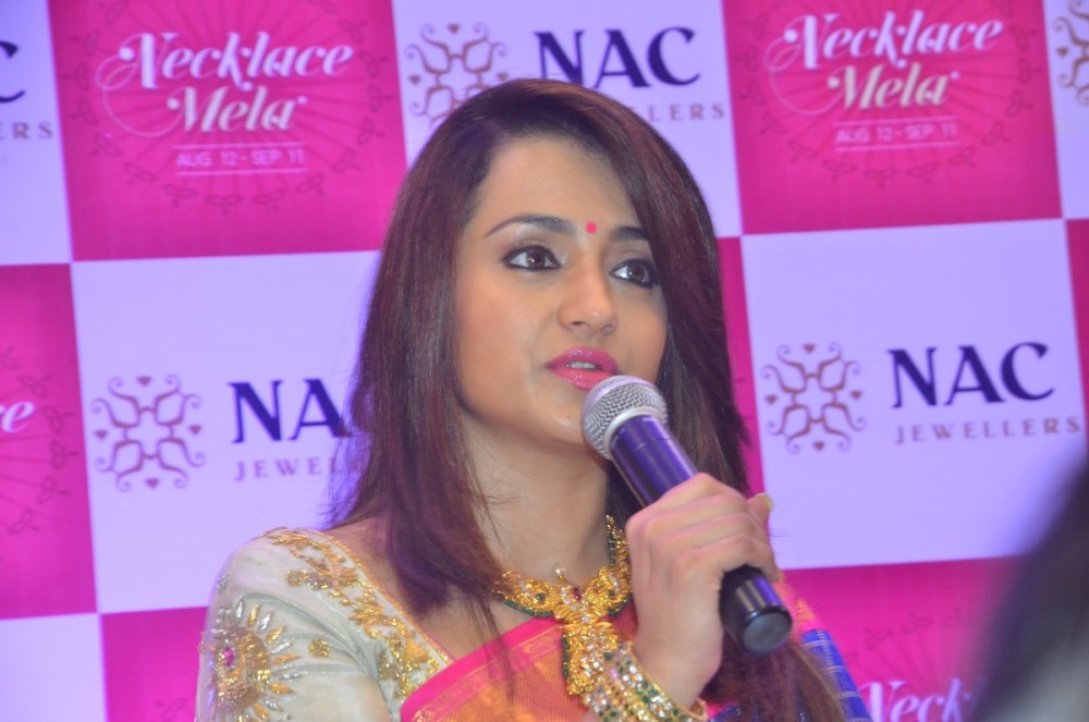 Trisha,Trisha inaugurates NAC Jewellers,Trisha Krishnan,NAC Jewellers Necklace Mela,actress Trisha,Trisha latest pics,Trisha latest images,Trisha latest photos,Trisha latest stills,Trisha latest pictures