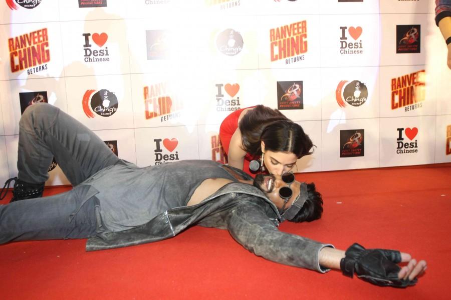Celebs like Ranveer Singh, Tamannaah, Rohit Shetty, Milap, Ashish Patil and others at Ranveer Ching Returns launch event. Ranveer Ching Returns launch,Ranveer Ching Returns,Bollywood movie Ranveer Ching Returns,Ranveer Ching Returns launch pics,Ranveer Singh,Tamannaah,Ranveer Ching Returns launch images,Ranveer Ching Returns launch photos,Ranveer Ching Returns launch stills