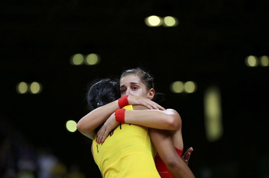 Indian shuttler P.V. Sindhu settled for silver at the Rio Olympics after being beaten 21-19, 12-21, 15-21 by World No.1 Carolina Marin of Spain in the badminton women's singles event here on Friday. It is India's second medal in the Rio Games after wrestler Sakshi Malik bagged bronze in the women's 58 kilogram category on Wednesday. Olympics 2016,PV Sindhu,Badminton,Live Blogs latest Olympics 2016 news
