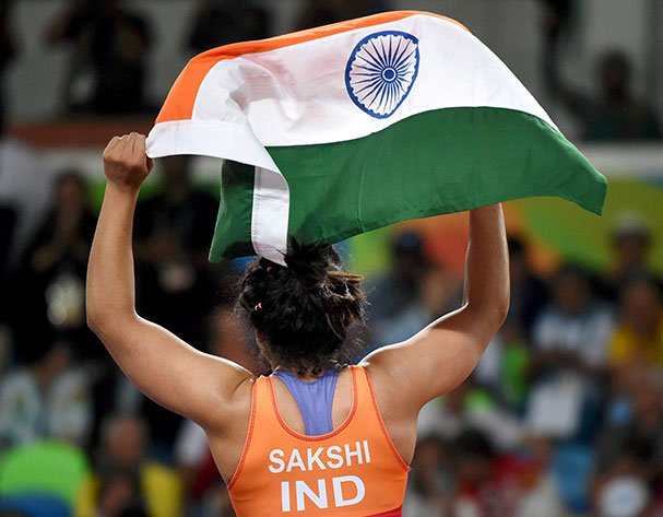 Wrestler Sakshi Malik, who opened India's account at the Rio Olympics with a bronze medal in the women's 58 kilogram freestyle category, will be carrying the flag at the closing ceremony on Sunday. Rio Olympics 2016,Wrestler Sakshi Malik,Sakshi Malik,Sakshi Malik at closing ceremony,closing ceremony,Rio closing ceremony,Rio 2016 closing ceremony,Sakshi to carry tricolour,Olympics closing ceremony,Olympics closing ceremony pics,Olympics closing cere