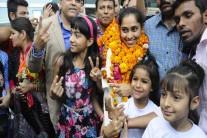The Tripura government on Monday gave a grand reception to ace gymnast Dipa Karmakar, the first Indian gymnast to take part in an Olympic final.