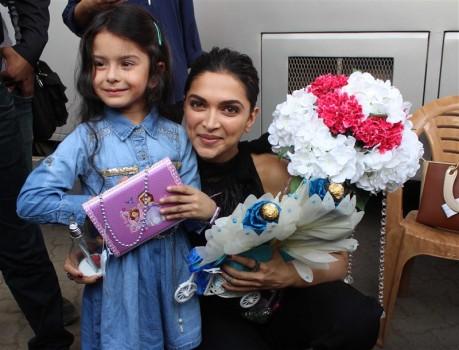 Bollywood actress Deepika Padukone spotted at Mehboob Studio in Bandra, Mumbai.