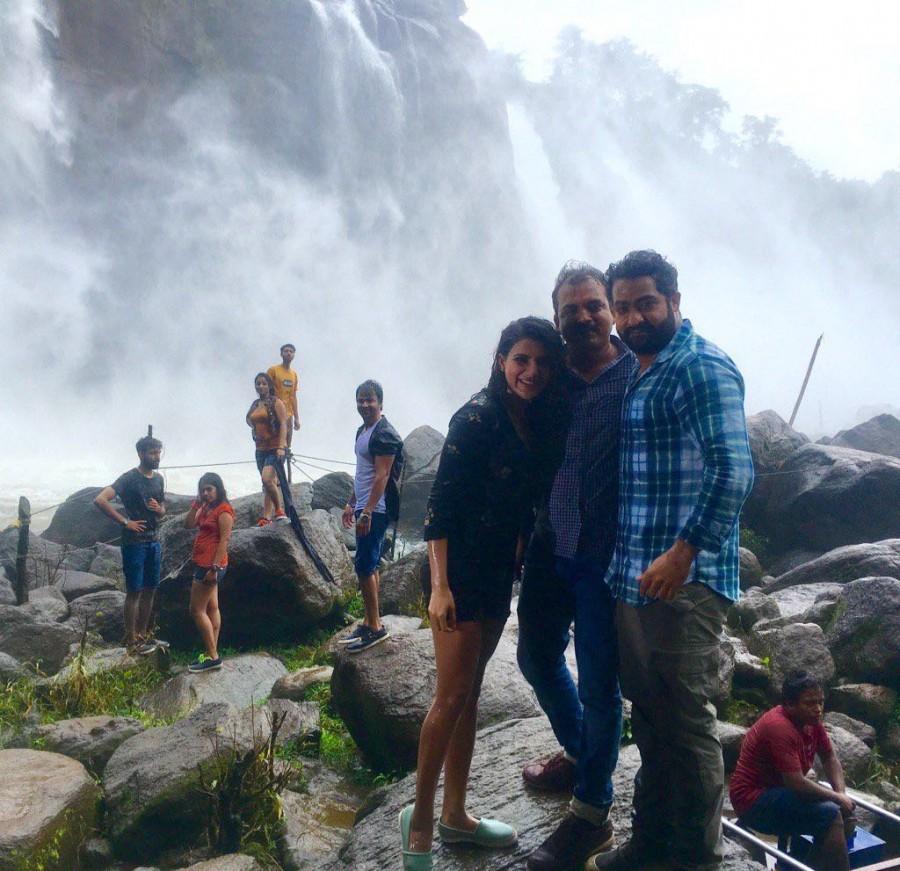Janatha Garage is an upcoming action film directed by Koratala Siva and produced by Naveen Yerneni, Y. Ravi Shankar, and C. V. Mohan under their banner Mythri Movie Makers. The film stars Mohanlal, N. T. Rama Rao Jr.as Anand, Samantha Ruth Prabhu and Nithya Menen in the lead role, while Unni Mukundan, Saikumar, Devayani, Rahman, Sithara and Ajay appears in the supporting role. Janatha Garage,Jr Ntr,Mohanlal,Samantha,Nithya Menen,Jr Ntr Janatha Garage,Janatha Garage working stills,Janatha Garage on the sets,Telugu movie Janatha Garage,Janatha Garage movie stills,Janatha Garage movie pics,Janatha Garage movie images,Janatha Garag
