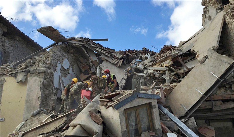 At least 13 people were killed as a magnitude 6.2 earthquake struck central Italy early on Wednesday, officials said. Many were trapped under rubble as buildings and houses collapsed due to the tremors that were also felt in the country's capital city of Rome, BBC reported. Some buildings shook for 20 seconds. Earthquake,Earthquake in Italy,Italy Earthquake,italy earthquake live,italy earthquake photos,Italy Earthquake pics,Italy Earthquake images,Italy Earthquake pictures,Italy Earthquake stills