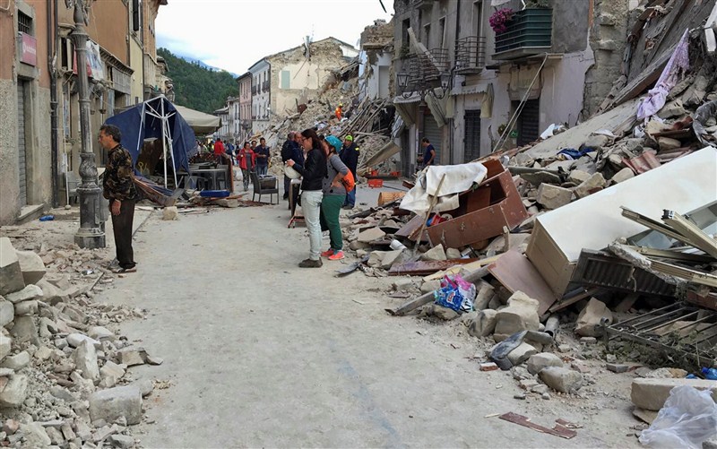 At least 13 people were killed as a magnitude 6.2 earthquake struck central Italy early on Wednesday, officials said. Many were trapped under rubble as buildings and houses collapsed due to the tremors that were also felt in the country's capital city of Rome, BBC reported. Some buildings shook for 20 seconds. Earthquake,Earthquake in Italy,Italy Earthquake,italy earthquake live,italy earthquake photos,Italy Earthquake pics,Italy Earthquake images,Italy Earthquake pictures,Italy Earthquake stills