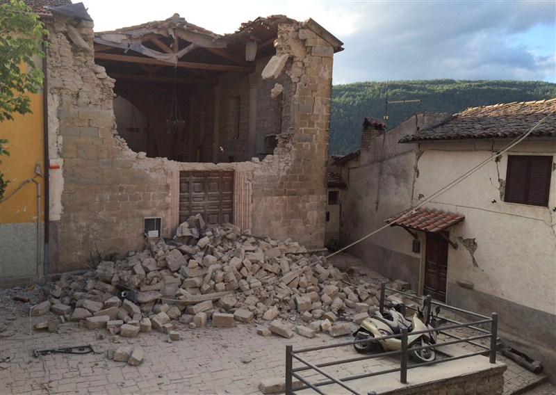 At least 13 people were killed as a magnitude 6.2 earthquake struck central Italy early on Wednesday, officials said. Many were trapped under rubble as buildings and houses collapsed due to the tremors that were also felt in the country's capital city of Rome, BBC reported. Some buildings shook for 20 seconds. Earthquake,Earthquake in Italy,Italy Earthquake,italy earthquake live,italy earthquake photos,Italy Earthquake pics,Italy Earthquake images,Italy Earthquake pictures,Italy Earthquake stills