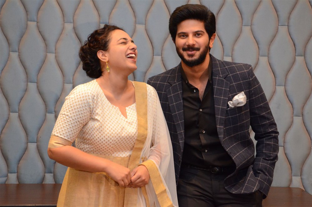 Telugu movie 100 Days of Love Press Meet held in Hyderabad. Celebs like Dulquer Salmaan, Nithya Menen, Bijibal and others graced the event. 100 Days of Love is an upcoming romantic comedy film written and directed by debutant Jenuse Mohamed. The film stars Dulquer Salmaan and Nithya Menen in the lead role. 100 Days of Love Press Meet,100 Days of Love,Telugu movie 100 Days of Love,Dulquer Salmaan,Nithya Menen,Dulquer Salmaan and Nithya Menen,100 Days of Love Press Meet pics,100 Days of Love Press Meet images,100 Days of Love Press Meet photos,100 Days of Lov
