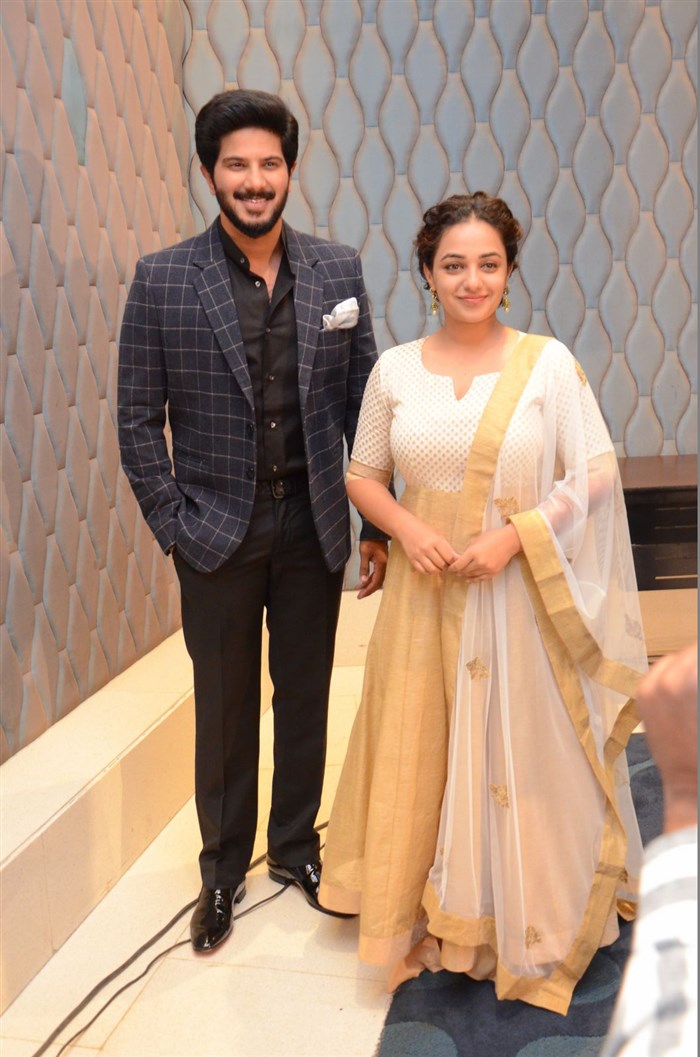 Telugu movie 100 Days of Love Press Meet held in Hyderabad. Celebs like Dulquer Salmaan, Nithya Menen, Bijibal and others graced the event. 100 Days of Love is an upcoming romantic comedy film written and directed by debutant Jenuse Mohamed. The film stars Dulquer Salmaan and Nithya Menen in the lead role. 100 Days of Love Press Meet,100 Days of Love,Telugu movie 100 Days of Love,Dulquer Salmaan,Nithya Menen,Dulquer Salmaan and Nithya Menen,100 Days of Love Press Meet pics,100 Days of Love Press Meet images,100 Days of Love Press Meet photos,100 Days of Lov